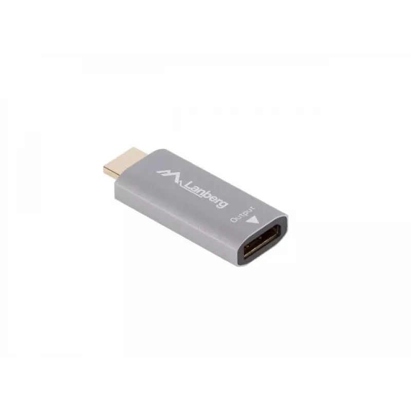 Videokabel-Adapter Lanberg AD-HD-DP-01 HDMI Typ A DisplayPort Silber