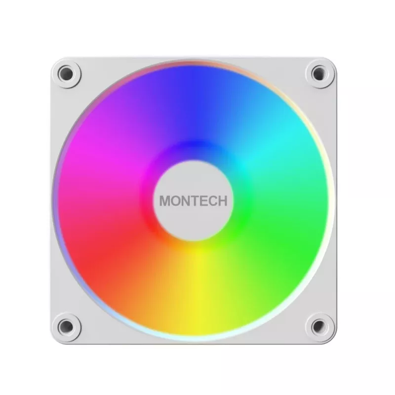 Montech GF120 V2 ARGB Computergehäuse-Lüftermodul 12 cm Weiß 1 Stk.