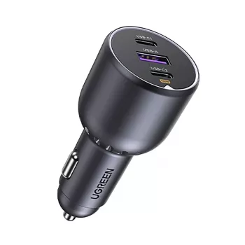 Ugreen 130W 3-Port-Auto-Schnellladegerät grau