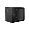 Wandmontierbarer Rack LANBERG 9U (600×450×507 mm) IP20, max. Belastung 60 kg, schwarz
