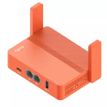 Tragbarer Router Cudy AC1200 (TR1200) – Orange, Netzbetrieb, 1x RJ-45 LAN/WAN, USB 2.0