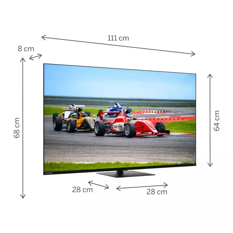 Thomson 50QG7C14 TV 127 cm (50) 4K Ultra HD Smart-TV Wi-Fi Schwarz