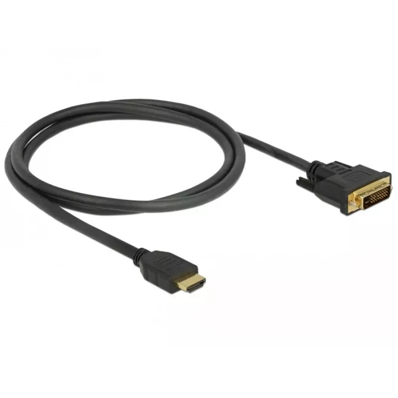 DeLOCK 85652 Video-Kabel-Adapter 1 m HDMI Typ A (Standard) DVI Schwarz (85652)
