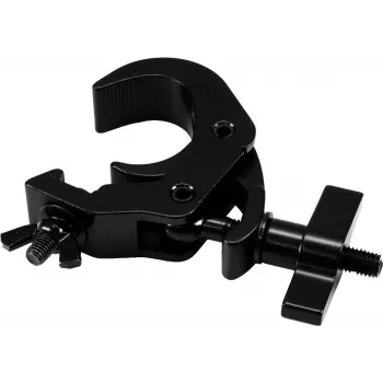 Sicherheits-Schnellverschlusshaken EUROLITE TH-260S schwarz — kompakter Verriegelungshaken für Rigging