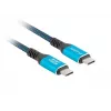 USB-C-Kabel LANBERG CA-CMCM-45CU-0010-BK 1 m, 240 W Leistung, 8K@60Hz Video