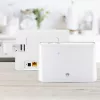 Tischrouter HUAWEI B311-221 Single-Band 2,4 GHz Wi‑Fi 4 (802.11n), Gigabit Ethernet, 4G LTE, SIM-Slot, RJ-11, 12V 1A, weiß