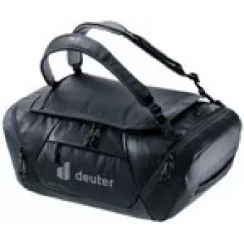 Duffel Bag DEUTER Duffel Pro 40 – 40 l Fassungsvermögen, robuste schwarze Reise- und Sporttasche