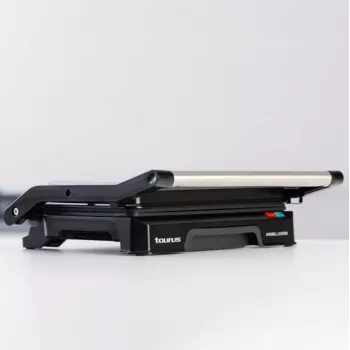 Kontaktgrill Taurus MYGRILL LEGEND 1000W, Edelstahl/ schwarz, Kochfläche 230×145 mm