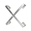 Kabelhalter Extralink Four arms aluminium frame S500 — 500 x 500 x 70 mm, Schreibtisch/Wand, Aluminium