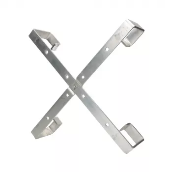 Kabelhalter Extralink Four arms aluminium frame S500 — 500 x 500 x 70 mm, Schreibtisch/Wand, Aluminium