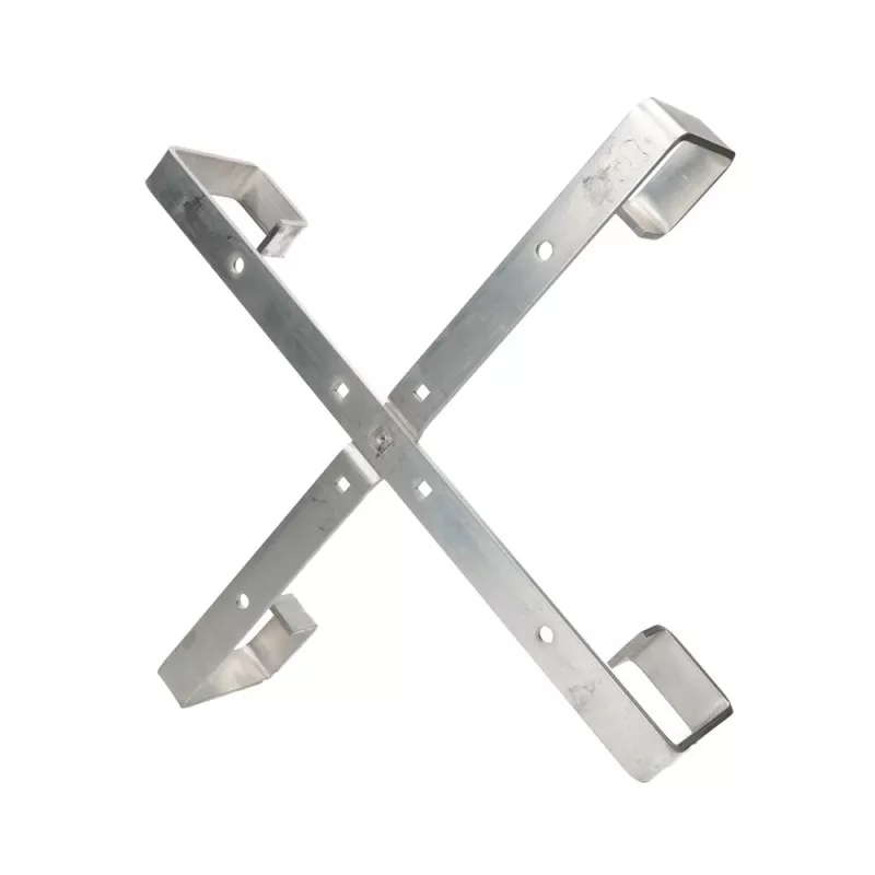 Kabelhalter Extralink Four arms aluminium frame S500 — 500 x 500 x 70 mm, Schreibtisch/Wand, Aluminium