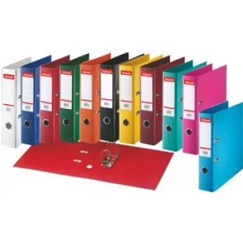 Esselte Hebelordner Standard PP, 30 % recycelte Folie aus Pre-Consumer-Material, FSC® ohne Metallkufe A4/50 mm
