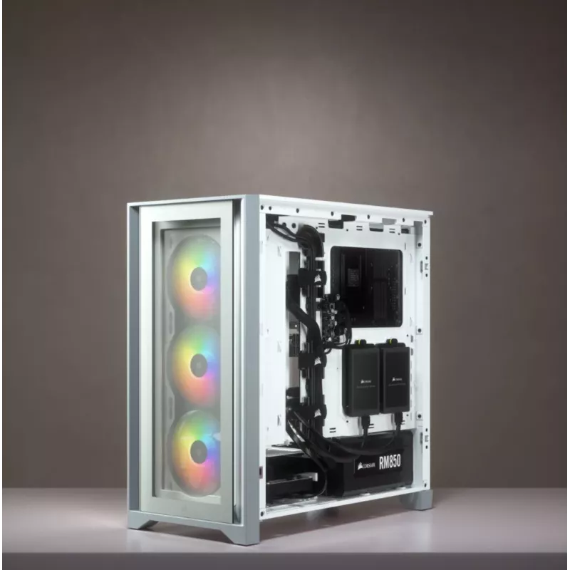 Corsair iCUE 4000X RGB Midi Tower Weiß