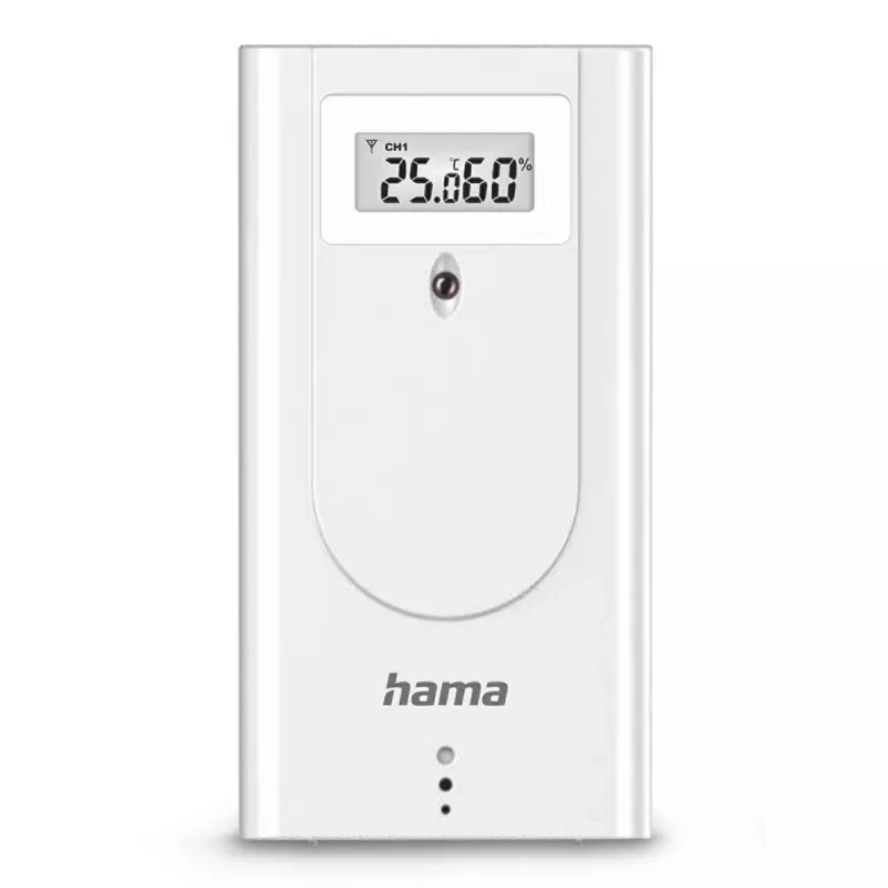 Hama 00222228 digitale Wetterstation weiß Batterie