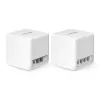 Mesh-System MERCUSYS Halo H60X (2er-Pack) Dualband-Wi‑Fi 6, 1500 Mbit/s, bis zu 350 m², 2x LAN, interne Antennen, weiß