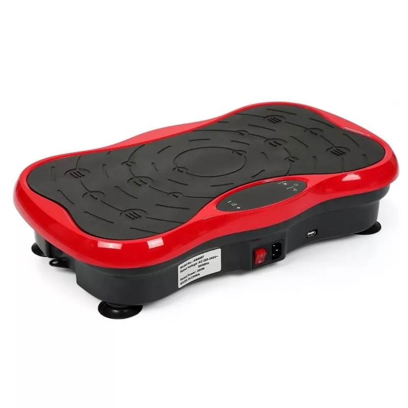 Extralink Vibrationsplattform für Übungen Fitness Moonwalk Spinmove Rot