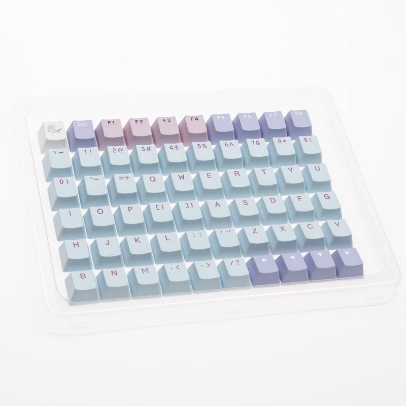 Tastenkappen-Set Ducky Macaron PBT Doubleshot 133 Tasten für mechanische Tastaturen, Ducky DCA132-USMACOEPD1