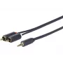 Vivolink PROMJRCA5 Audiokabel 5 m 3,5 mm 2 x RCA Schwarz
