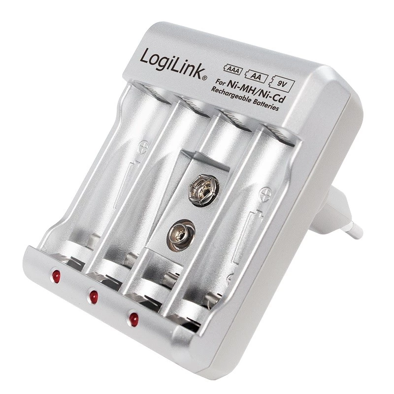 Batterieladegerät für Ni-MH / Ni-Cd AA / AAA / 9V