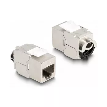 DeLOCK Keystone Modul RJ45-Buchse auf LSA Cat.6A STP mit Verriegelungsclip