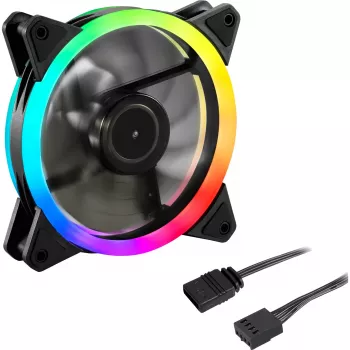 SHARKOON Shark Blades PWM ARGB 120mm Gehäuselüfter - Schwarz