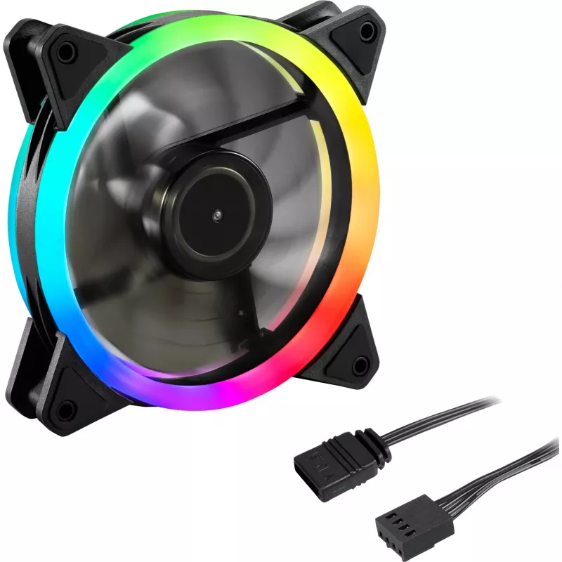 SHARKOON Shark Blades PWM ARGB 120mm Gehäuselüfter - Schwarz