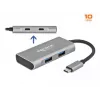 USB-Hub DeLOCK Externer USB 10 Gbps USB Typ-C Hub 63260