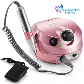 Elektrische Nagelfräse Extralink NAIL DRILL-202 65W Pink – professionelles Maniküre-/Pediküre-Werkzeug