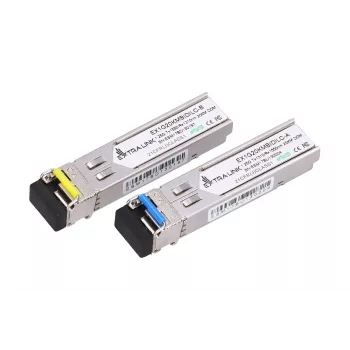 Extralink SFP WDM Modul 1.25G, 1.25Gbit/s, 1310/1550nm, Singlemode, 20km, LC, DOM, Paar