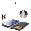 Dux Ducis Hivo Ledertasche mit Klappe, Naturleder-Brieftasche für Karten und Dokumente, Samsung Galaxy S22+ (S22 Plus), Schwarz