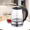 Maestro MR-062-BLACK Elektrischer Glaskessel, 1630 W, 1,2 L