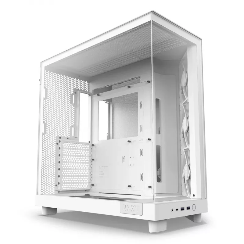 NZXT H6 Flow Mid-Tower Gehäuse - Weiß