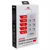 Steckdosenleiste MACLEAN MCE389 W — 6 Steckdosen, 4×USB-A, 1×USB-C, 2500W, 110–240V, 1,5 m Kabel, weiß