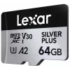 MicroSD-Karte Lexar 64 GB UHS-I Klasse 3 SILVER PLUS
