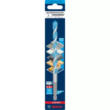 Bohrer Bosch Expert HEX-9 Multi Construction, 9 mm