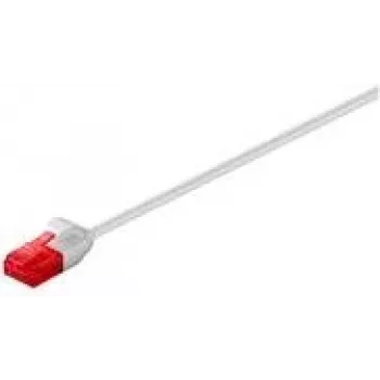 Wentronic Goobay CAT 6 schlank-Patchkabel, U/UTP, Grau, 15 m - Kupfermaterial (93735)