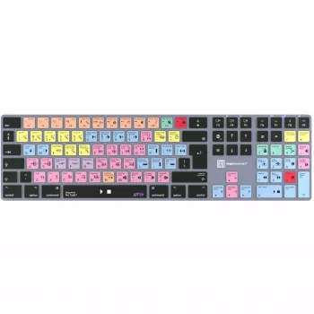 Tastatur LogicKeyboard LKB-PT-TM — Full-Size (100%) Bluetooth QWERTZ Deutsch, Titangrau
