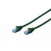 Netzwerkkabel Digitus CAT 5e SF/UTP RJ-45 0,5 m Grün