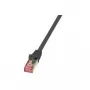 Netzwerkkabel LogiLink 0,5 m Cat.6 RJ-45 S/FTP Schwarz
