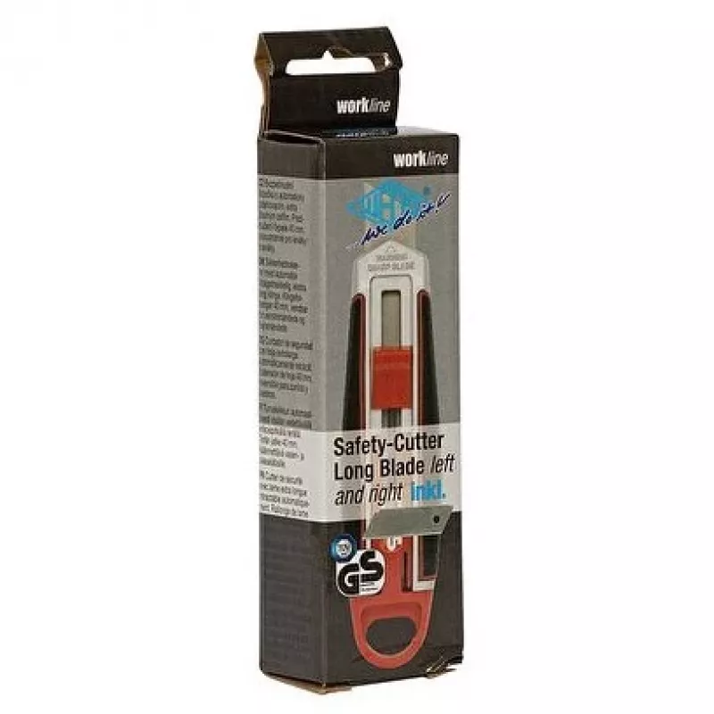 Cuttermesser WEDO 78 830 mit Abbrechklinge, ergonomischer Griff, 1 Stk., schwarz/rot/silber