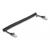 Netzwerkkabel DeLOCK RJ45 Spiralkabel Stecker zu Stecker Cat.5e 1m schwarz