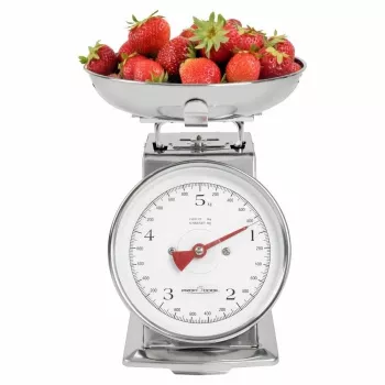 Mechanische Küchenwaage ProfiCook PC-KW 1247 – Edelstahl, 5 kg Kapazität, 1 L Schüssel, Tara-Funktion