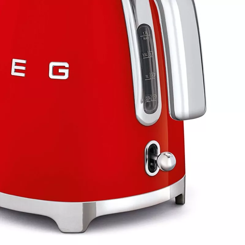 Elektrischer Wasserkocher Smeg 1,7 l 2400 W Rot