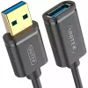 UNITEK Y-C457GBK USB-Kabel USB 3.2 Gen 1 (3.1 Gen 1) 1 m USB A Schwarz