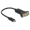 Serielles Kabel DeLOCK 63908 Schwarz 0,15 m DB-9