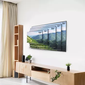 Maclean MC-417 Vollbeweglicher TV-Monitor-Wandhalter 13-32 30kg max. VESA 100x100 Schwarz pulverbeschichtet Universalhalterung verstellbarer Wandabstand schwenkbar neigbar
