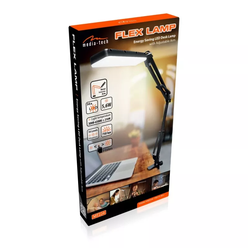 Media-Tech MT224 Tischleuchte 5,6 W LED Schwarz
