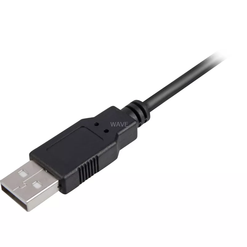 USB 2.0 Kabel, USB-A Stecker > Mini-USB Stecker (schwarz, 0,5 Meter, doppelt geschirmt)
