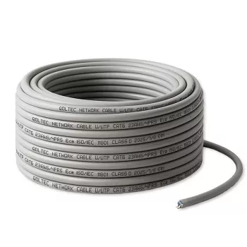 Netzwerk-Patchkabel QOLTEC Cat6 UTP Kupferkabel, 25 m, grau