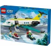 LEGO City Rettungsflugzeug 60465 – kleines Rettungsflugzeug-Bauset, 403 Teile, 4 Minifiguren, Alter 6+